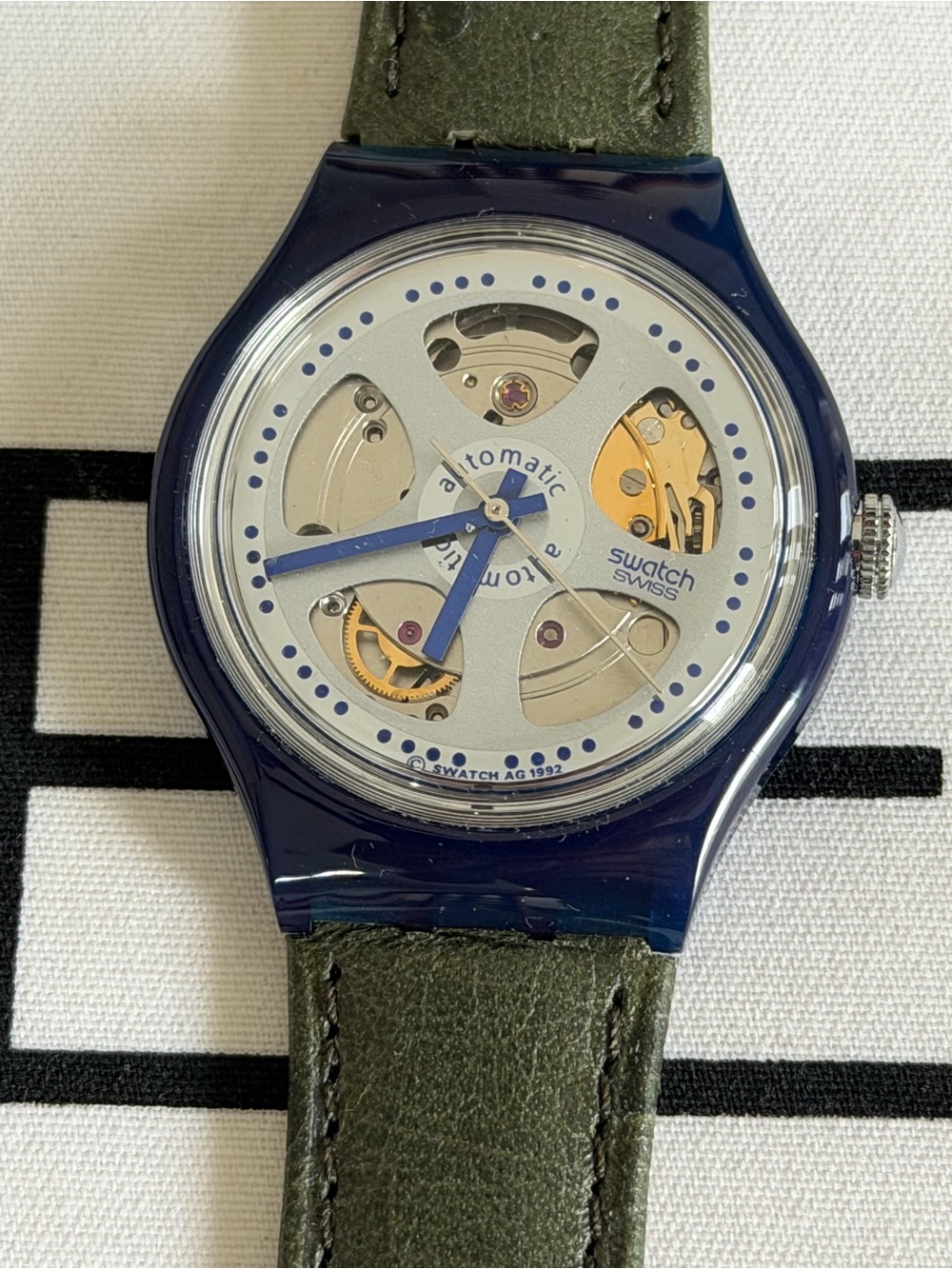 Vintage 1993 Swatch Automatic BARU SAN102